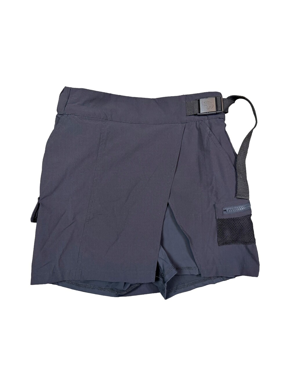 Wondery Trail Skort Womens XS Black Hiking Utility Belted Cargo Skirt Gorpcore